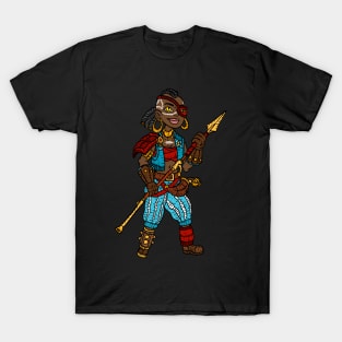 african american pirate girl. T-Shirt